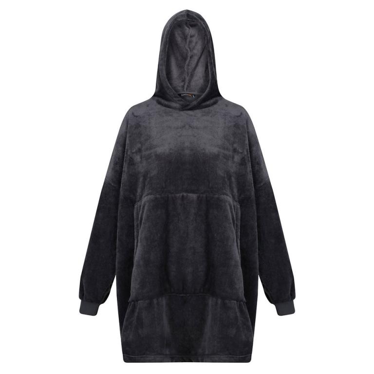 Snuggler oversized fleece hoodie Seal Grey