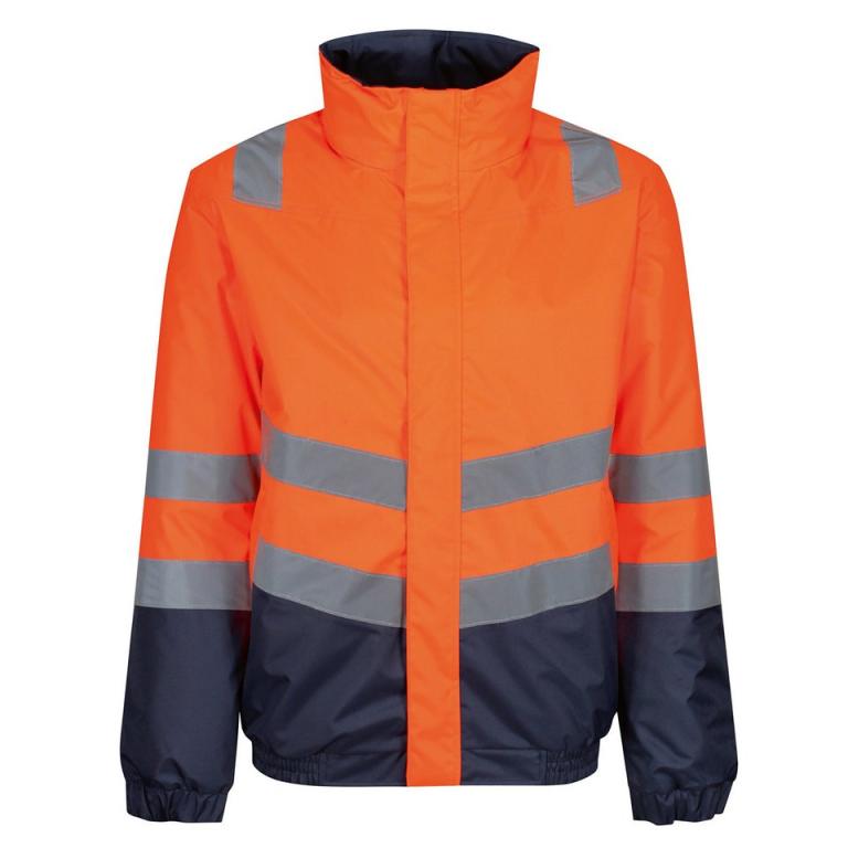 Pro hi-vis classic bomber jacket Orange/Navy