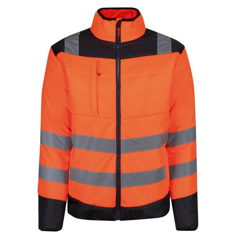 Pro hi-vis thermal jacket Orange/Navy