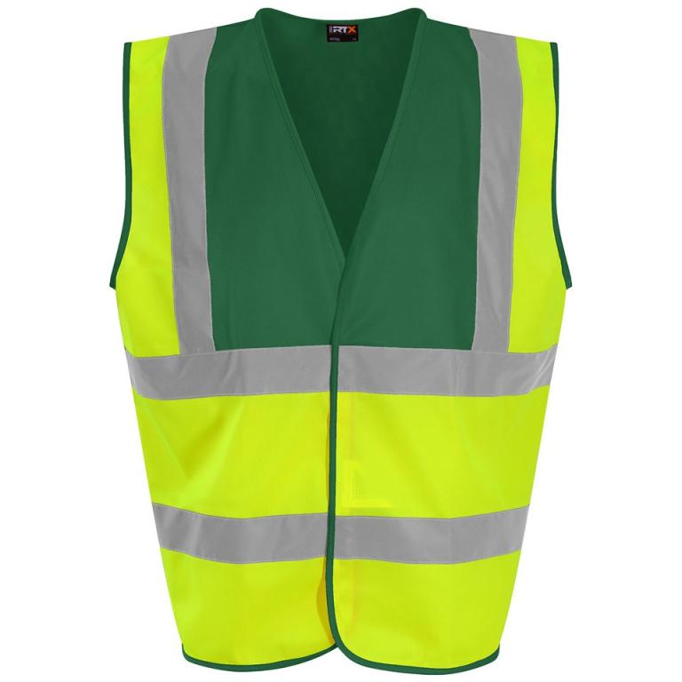Waistcoat HV Yellow/Paramedic Green