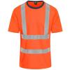 High visibility t-shirt HV Orange/Navy