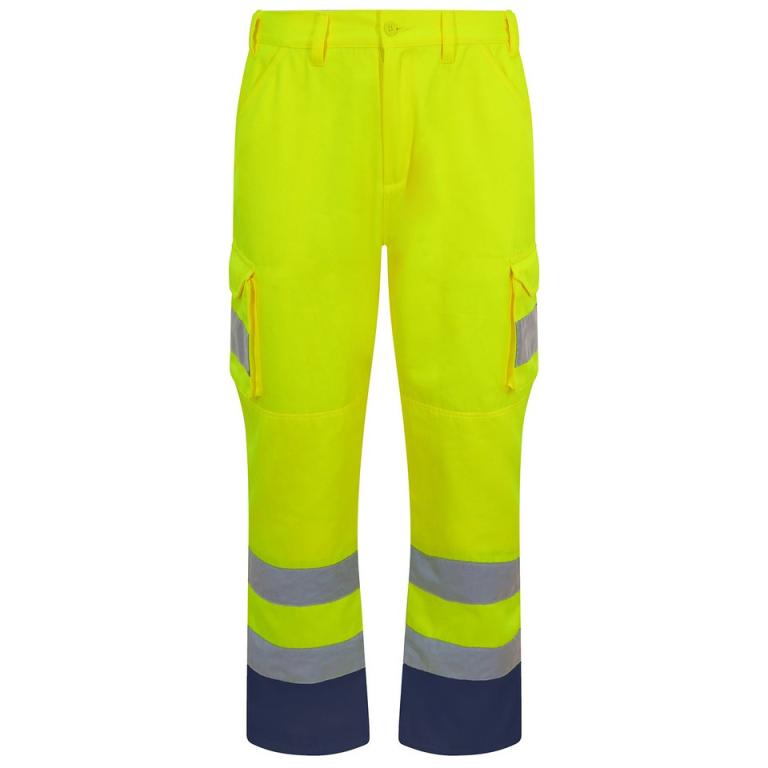 Cargo trousers HV Yellow