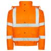 High visibility bomber jacket HV Orange