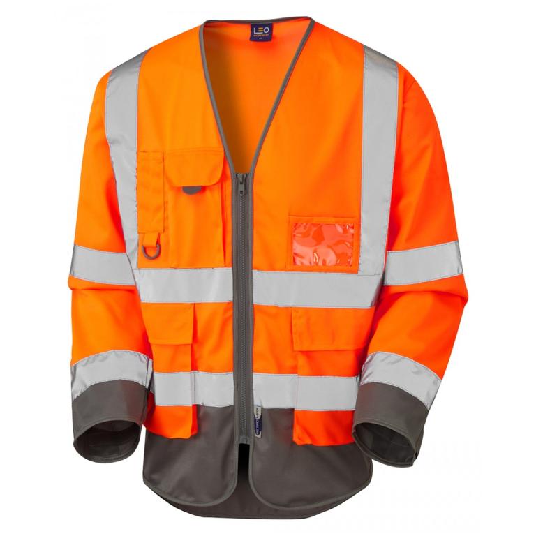 Wrafton ISO 20471 Cl 3 Superior Sleeved Waistcoat Orange/Grey