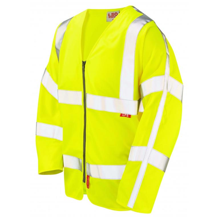 Merton ISO 20471 Cl 3 Lfs Sleeved Zip Waistcoat (EN 14116) Yellow