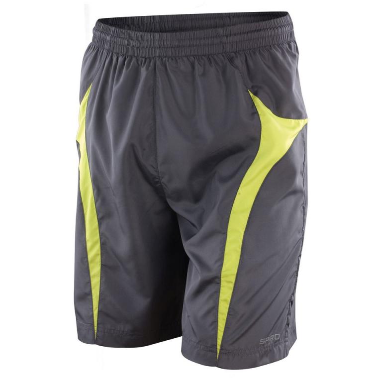 Spiro micro-lite team shorts Grey/Lime