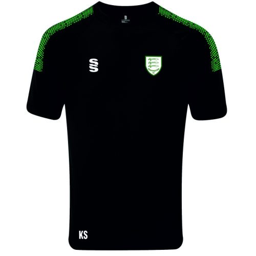 Official Shepperton Cricket Club Dual Shirt Black/Emerald (Ladies)