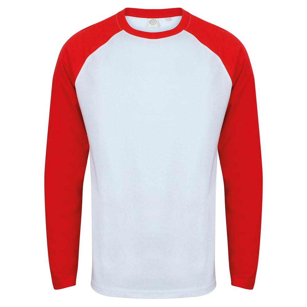 red white baseball tee