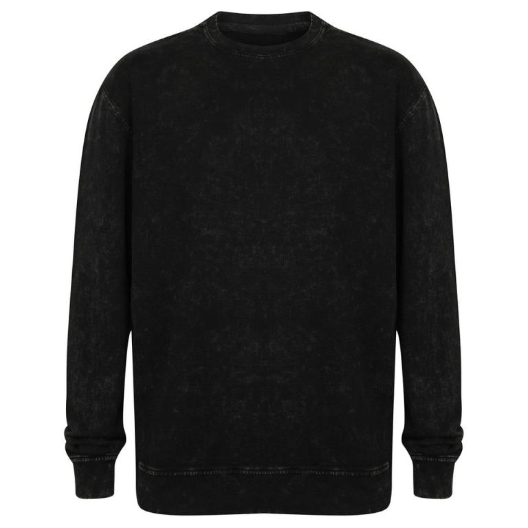 Unisex washed tour sweatshirt Washed Black