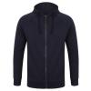 Unisex slim-fit zip-through hoodie Navy