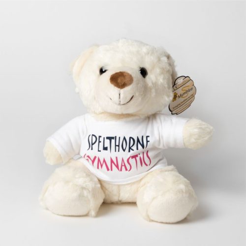 Spelthorne Gymnastics Bear in a T-Shirt (Cream)