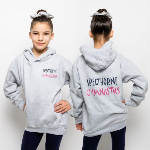 Spelthorne Gymnastics Junior Hoodie (Heather Grey)