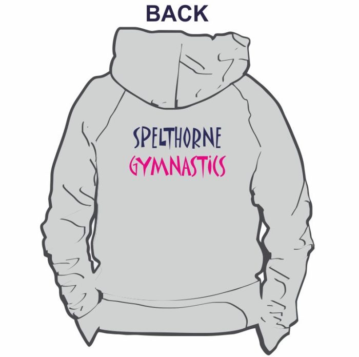 Spelthorne Gymnastics Junior Zip Hoodie (Heather Grey)