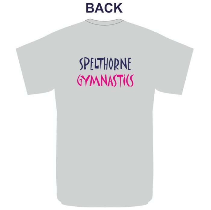 Spelthorne Gymnastics Senior T-Shirt (Heather Grey)