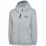 Spelthorne Gymnastics Junior Zip Hoodie (Heather Grey) - 2-years - junior