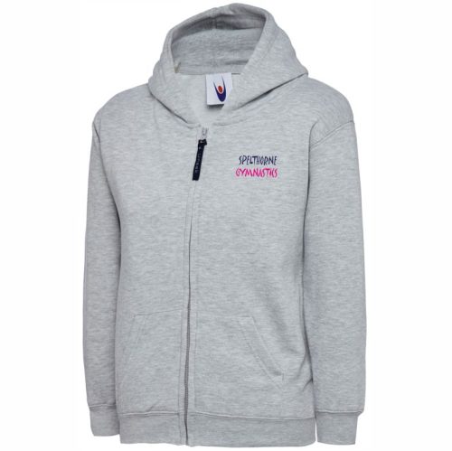 Spelthorne Gymnastics Junior Zip Hoodie (Heather Grey)