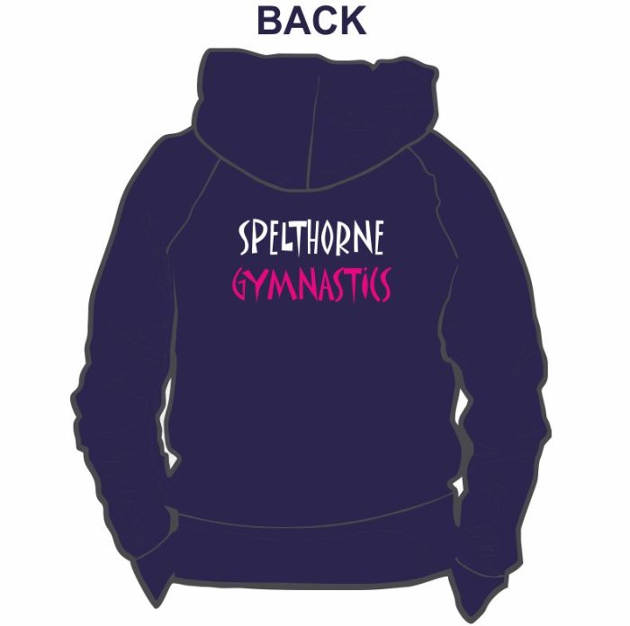 Spelthorne Gymnastics Junior Zip Hoodie (Navy)