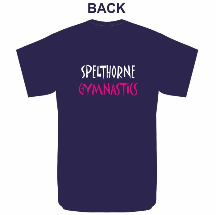 Spelthorne Gymnastics Senior T-Shirt (Navy)
