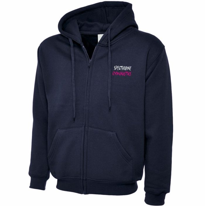 Spelthorne Gymnastics Senior Full Zip Hoodie (Navy)