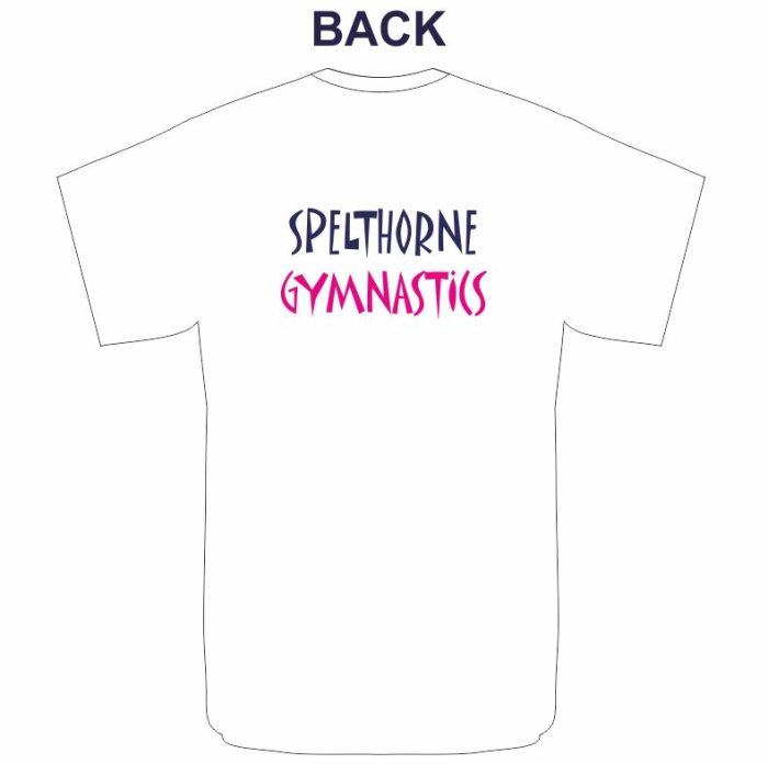 Spelthorne Gymnastics Senior T-Shirt (White)