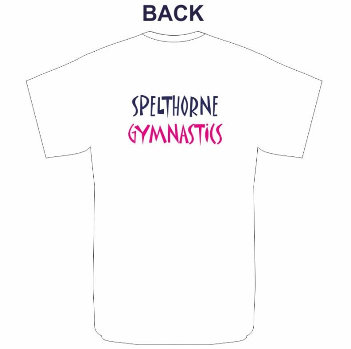 Spelthorne Gymnastics Junior T-Shirt (White)