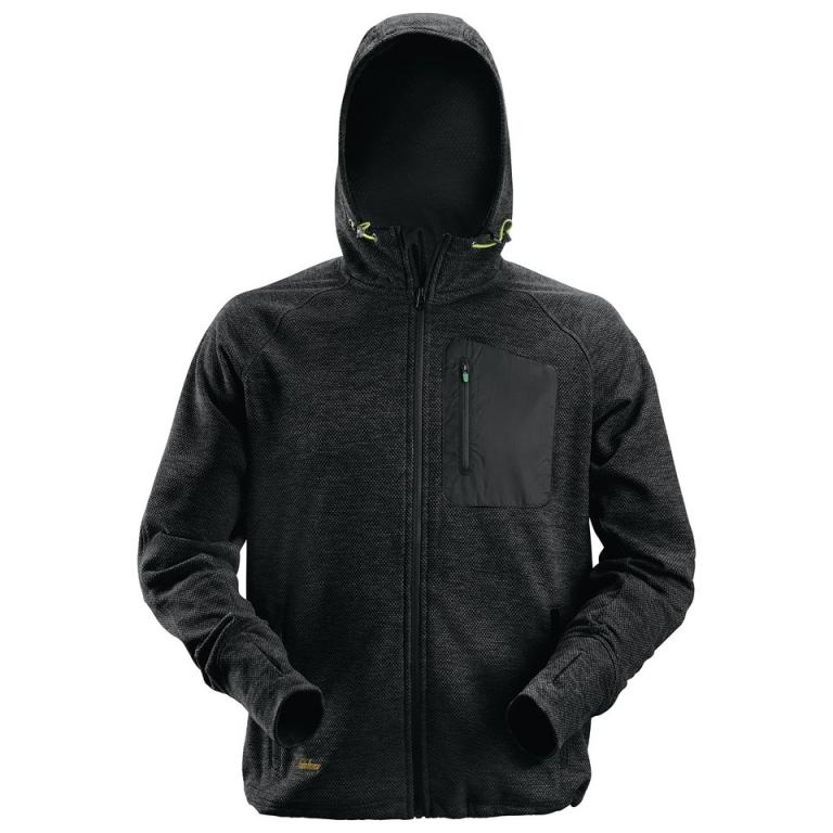 Fleece hoodie (8041) Black/Black