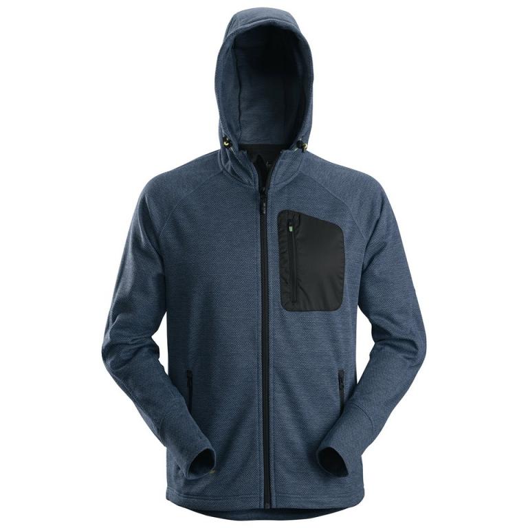 Fleece hoodie (8041) Navy/Black
