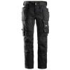 AllroundWork stretch trousers holster pockets Black