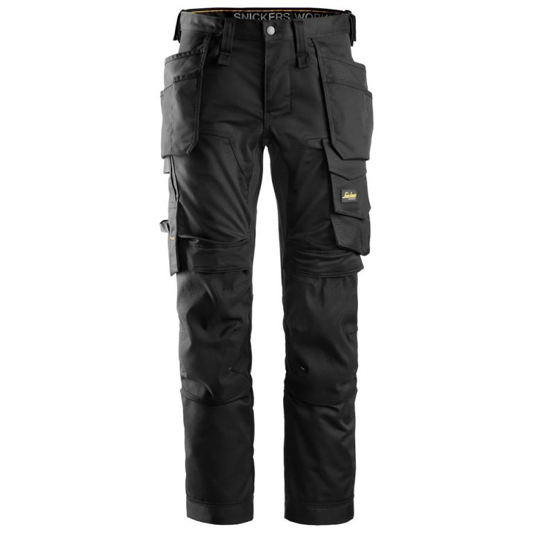 AllroundWork stretch trousers holster pockets Black