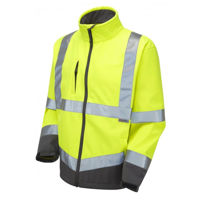 Buckland ISO 20471 Cl 3 Softshell Jacket Yellow