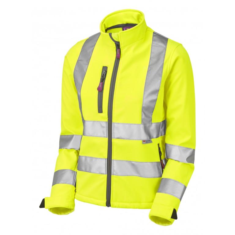 Honeywell ISO 20471 Cl 2 Women's Softshell Jacket Yellow