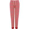 Women's cuffed lounge pants Red/White Stripes