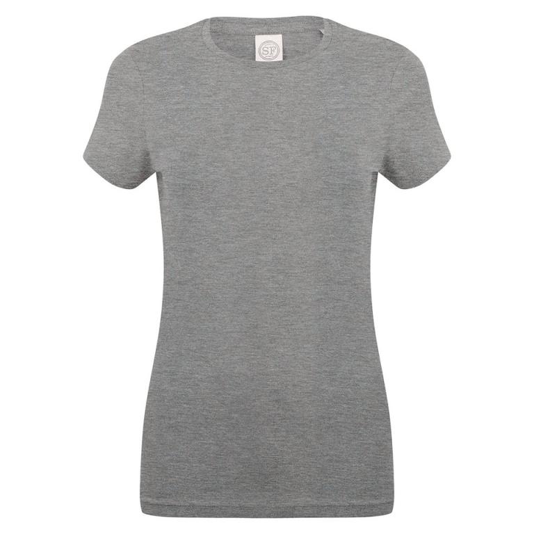 Feel good women's stretch t-shirt Heather Grey