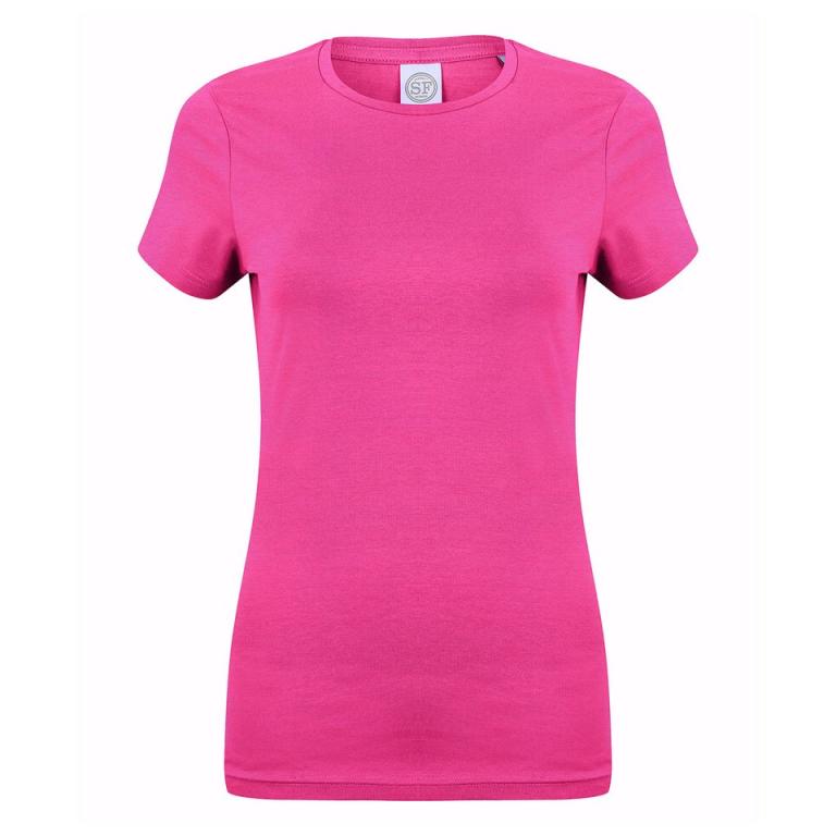 Feel good women's stretch t-shirt Heather Pink