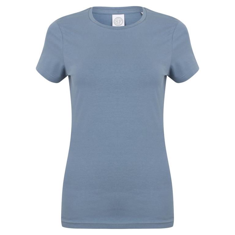 Feel good women's stretch t-shirt Stone Blue