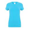 Feel good women's stretch t-shirt Surf Blue