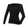 Women's feel good long sleeved stretch t-shirt Black