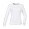 Women's feel good long sleeved stretch t-shirt White