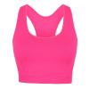 Women's workout cropped top Neon Pink
