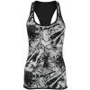 Women's reversible workout vest Black/Print