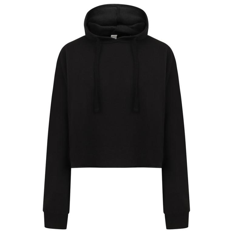 Women's cropped slounge hoodie Black