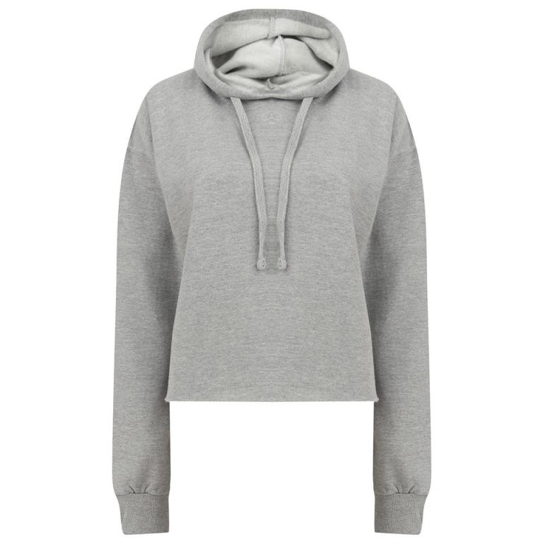 Women's cropped slounge hoodie Heather Grey