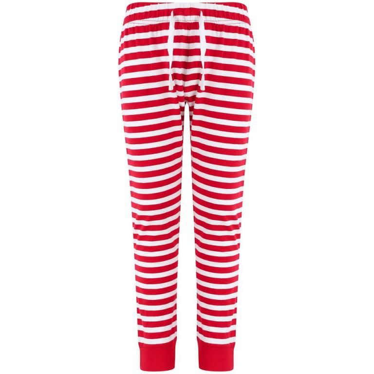 Kids cuffed lounge pants Red/White Stripes
