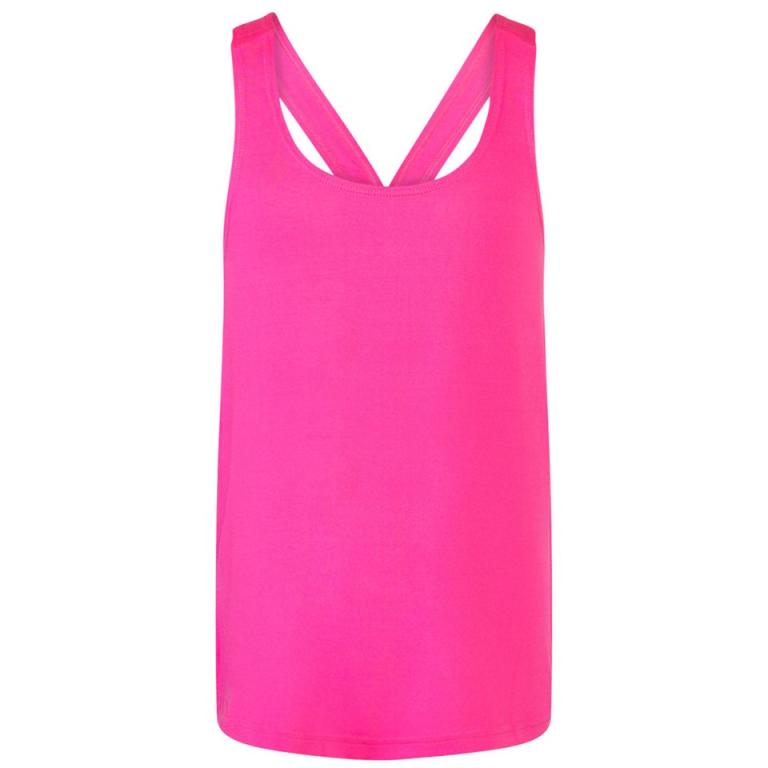 Kids fashion workout vest Neon Pink