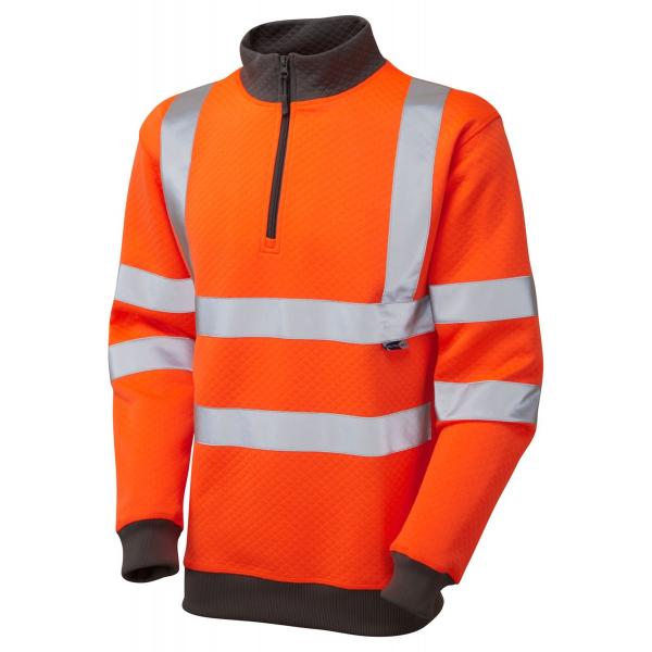 Brynsworthy ISO 20471 Cl 3 1/4 Zip Sweatshirt