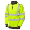 Brynsworthy ISO 20471 Cl 3 1/4 Zip Sweatshirt Yellow