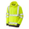 Goodleigh EN ISO 20471 Cl 3 Hooded Sweatshirt Yellow