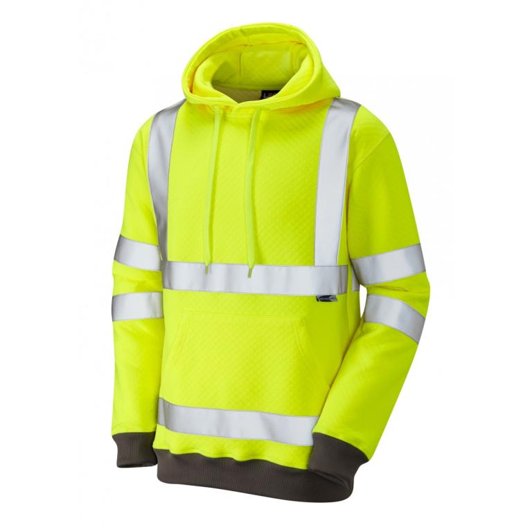 Goodleigh EN ISO 20471 Cl 3 Hooded Sweatshirt Yellow