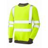 Winkleigh ISO 20471 Cl 3 Crew Neck Sweatshirt Yellow