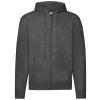 Classic 80/20 hooded sweatshirt jacket Dark Heather Grey